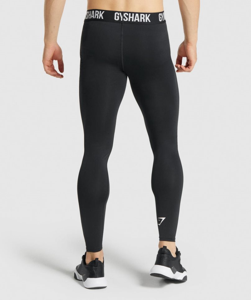 Men's Gymshark Element Baselayer Leggings Black | NZ 8NRIOM